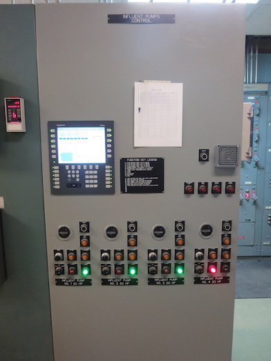 Calais WW Influent Pump Panel Photo